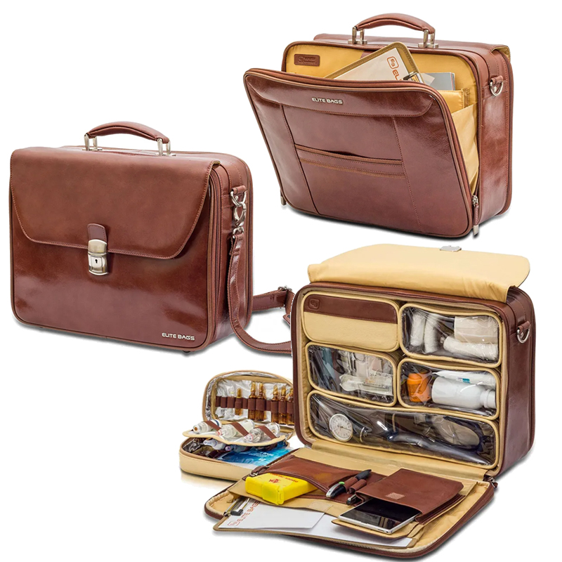 Elite Bags Doctor s dokterstas bruin leer